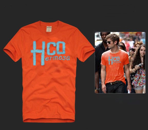 Hollister Hombres De Cuello Redondo Con Gente Fotos Corto Remera HCO4325
